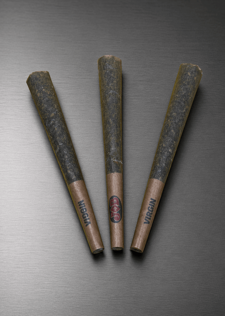 Exotic THCa pre-roll flower from I Am Hemp Inc, 1 gram, showcasing a tightly rolled hemp flower pre-roll.